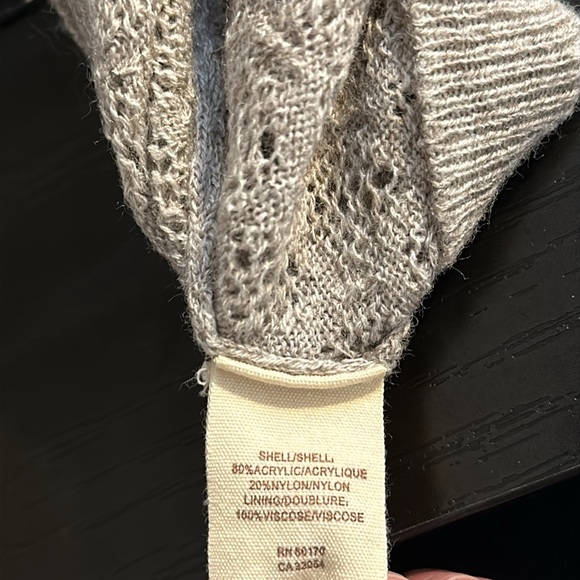 Free People knit lined grey sweater knit boho dress - Picture 5 of 6